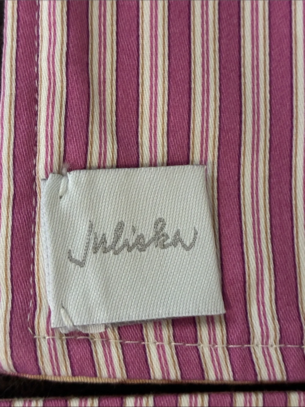 Juliska Beige Placemat Set of 3 with Blue Birds and Pink Flowers 19 X 14”